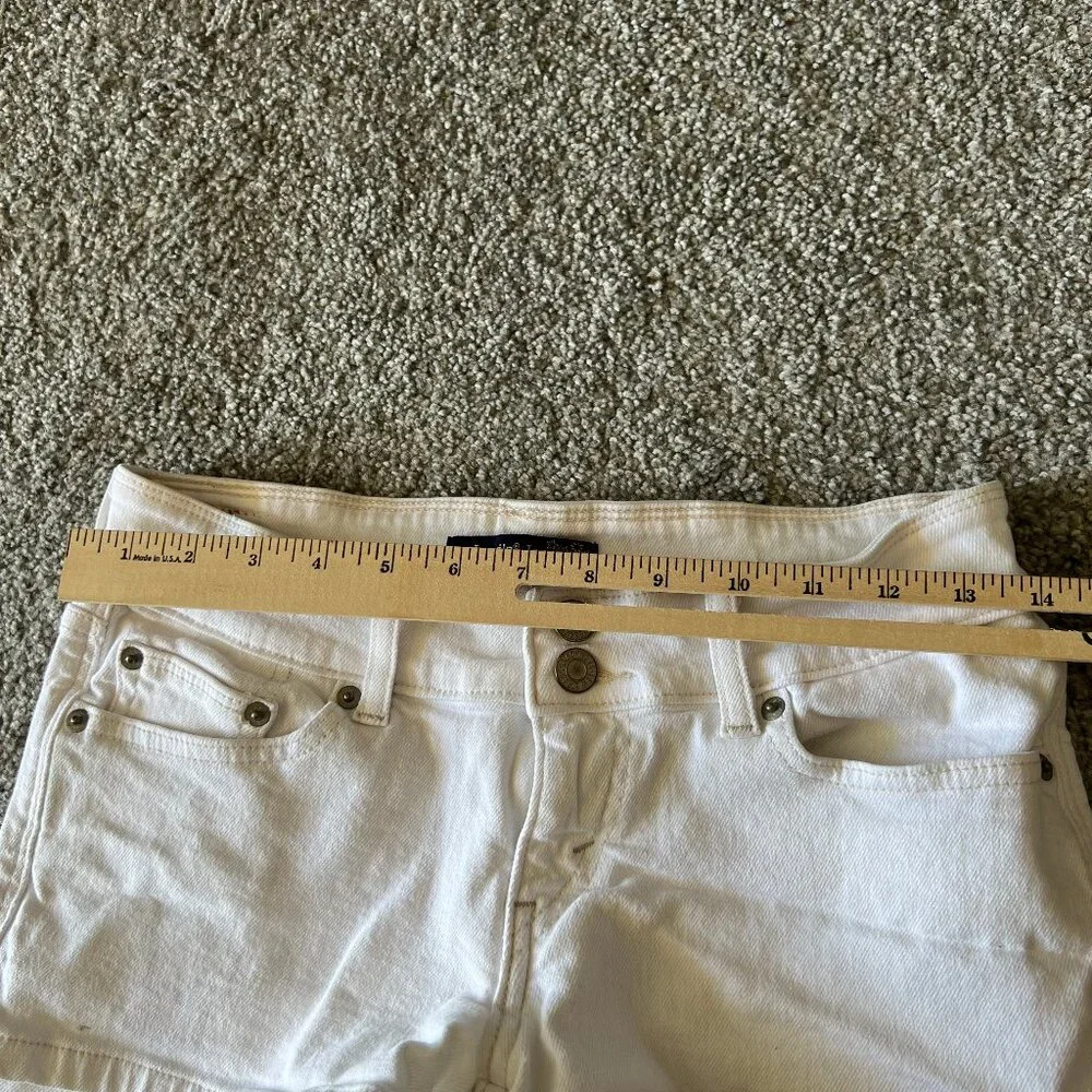 Levi’s shorts womens 7 white jean shorty shorts casual‎ denim vacation summer - Picture 7 of 10